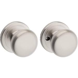 lot 62490 image: Kwikset Juno Satin Nickel HallCloset Passage Door Knob