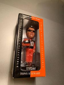lot 62495 image: Tony Stewart Home Depot Limited Edition Legends Of The Track Bobble Head
