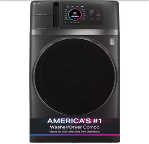 Profile 4.8 cu. ft. Smart UltraFast Electric Washer & Dryer Combo in Carbon Graphite with Ventless Heat Pump Technology - Retail: $2,999