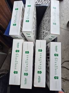 lot 116 image: Glasfloss Air Flow Pleated Furnace Air Filter 16x25x4