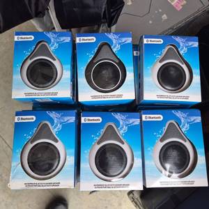 lot 131 image: Waterproof Bluetooth Shower Speaker Outdoor Portable Lot of 12