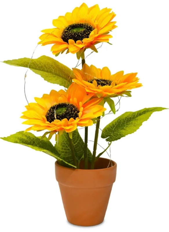 lot 5704 image: Bendable Artificial Sunflower Decoration - Fake Girasoles (14)