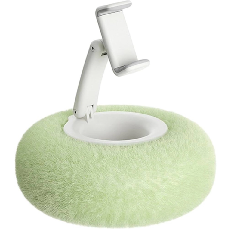 lot 5771 image: Tablet Pillow Stand, Plush Support Function, 360 Degree Rotatable Detachable Plush Phoner, Soft Comfortable Feature, Device Accessories Category, Bed Laptop Couch Desk Game Car Seat