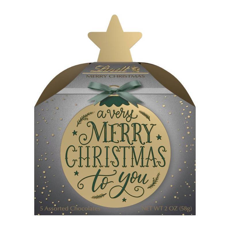 lot 6505 image: Lot of 5 Lindt Calligraphy Holiday Cube - 2oz (Exp. 03312026)
