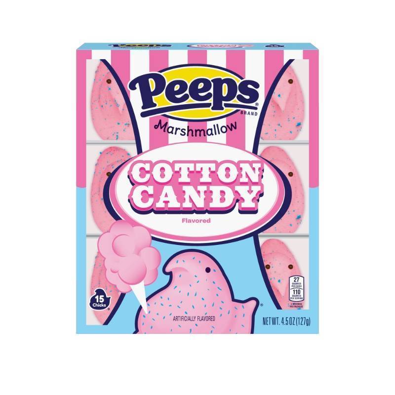lot 6514 image: Lot of 2 15 Cotton Candy Marshmallow Peeps (4.5oz) (Exp. 112026)