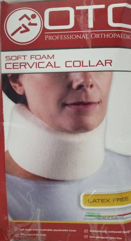 lot 7397 image: OTC Cervical Collar Neck Brace  White  S - Retail $42