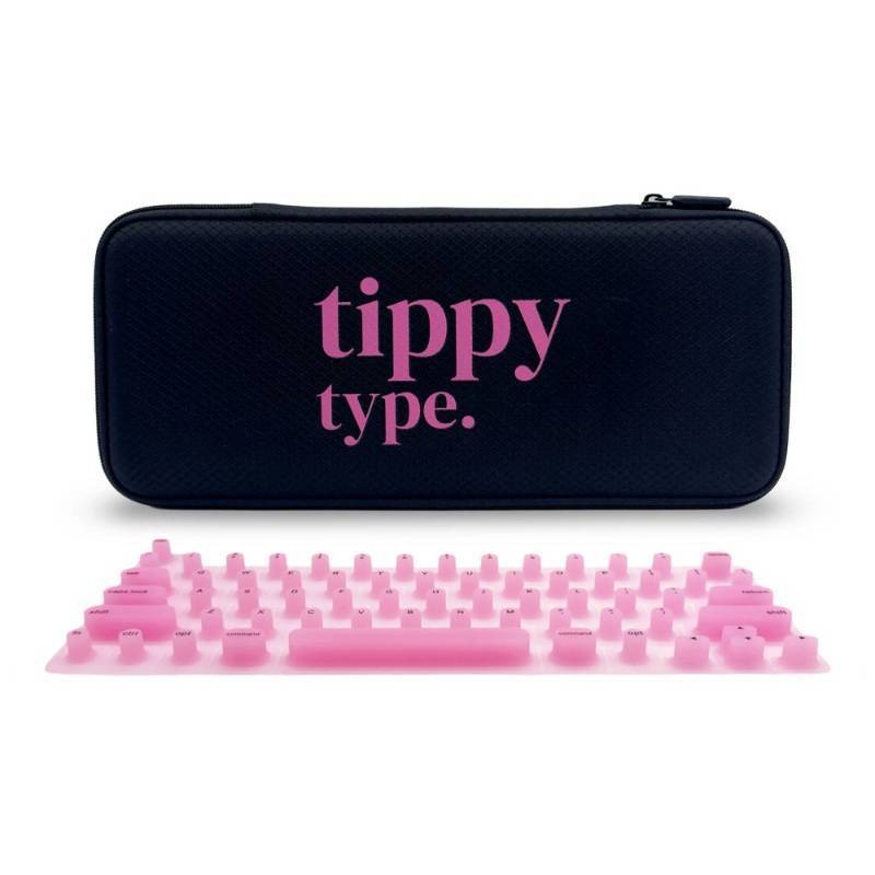 lot 7438 image: tippy type Keyboard Cover for Mac - Cotton Candy Pink