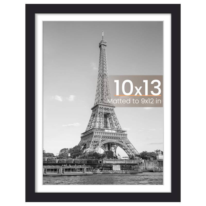 lot 7860 image: upsimples 10x13 Picture Frame, Wall Decor Photo Frames, Black 1 Pack