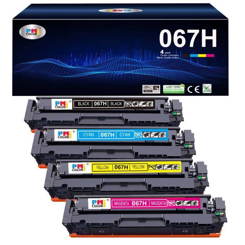 lot 7894 image: 067 067H Toner Cartridge Set Replacement for Canon 067 High Yield Toner - Retail $70