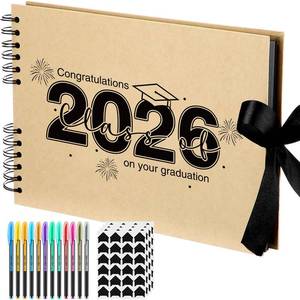 lot 8388 image: Dunzoom Graduation Scrapbook Kit, 80 Pages Grad Memory Book Photo Album