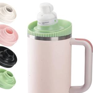 lot 8428 image: Taladad Tumbler Adapter for Stanley to Cirkul, Use Your Flavor Cartridges with Your Tumbler, for 40oz Stanley Quencher H2.0 Tumblers, BPA Free Plastic, Leak Proof (Green)