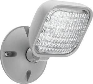 lot 8562 image: Lithonia Lighting Weatherproof LED Emergency Light Remote Head, Gray - Retail $25
