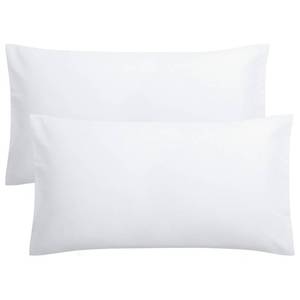 lot 8626 image: FLXXIE 2-Pack Microfiber King Pillow Cases, Envelope Closure, White