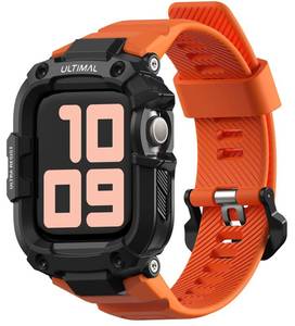 lot 7700 image: ULTIMAL Rugged Sport Band with Case Compatible for Apple Watch 44mm