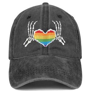 lot 8068 image: Gay Pride Rainbow Gifts Embroidered Adjustable Baseball Hats for Men Women - Retail $20