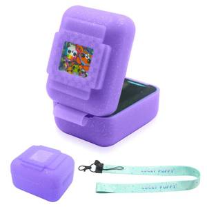 lot 8087 image: Silicone Cover Case for Bitzee Interactive Toy Digital Pet, Silicone Protective Cover for Bitzee Virtual Electronic Pets, Digital Pet Accessories for Bitzee with Lanyard, Purple (Case Only)