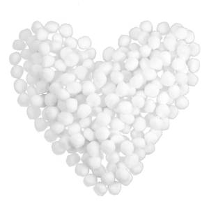 lot 8094 image: 150 Pcs White Pom Poms for Crafts 1 Inch White Pompoms Small Craft Fuzzy Pompom Puff Balls for DIY Art Crafts Projects Home Decorations