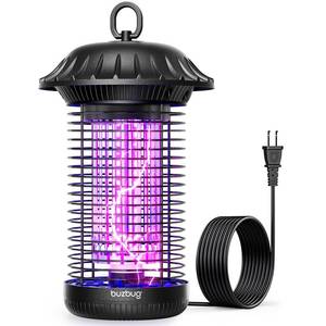 lot 8254 image: Buzbug LED Bug Zapper Indoor Outdoor, Up to 50000 Hrs Lifespan Lamp, Energy Saving & Dual Band Attraction, 5.6 ft Power Cord, High Voltage Mosquito Fly Zapper Trap Killer -MO008C