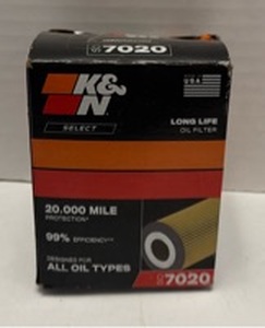 lot 8302 image: K&N Select 7020 Long Life Oil Filter 20,000 Mile
