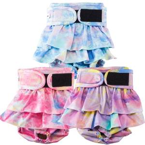 lot 8316 image: Reusable Dog Diapers Female Medium Washable, Premium Doggie Diaper for Dogs, Pack of 3, Highly Absorbent Dog Diaper for Heat, Incontinence and Puppy Training(M)