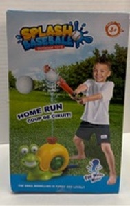 lot 8326 image: Splash Baseball Home Run Outdoor Toy Set Water Spray Game