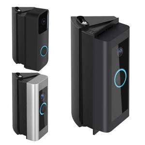 lot 8336 image: RIOVO Adjustable 30 to 55 Degree Doorbell Angle Mount Compatible with Video Doorbell WiredPro and Blink Video Doorbell, Replacement Angle Adjustment Adapter Mounting Bracket Wedge Kit
