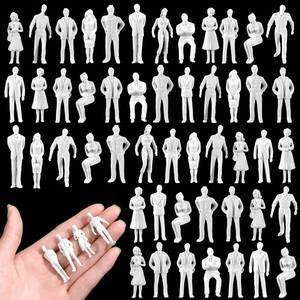 lot 8338 image: Namalu 80 Pcs Tiny People Figures Miniature 150 Scale Unpainted