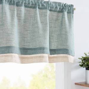 lot 8340 image: jinchan Frosty Green Valances Small Window Curtains, 50x16, 2 Panels