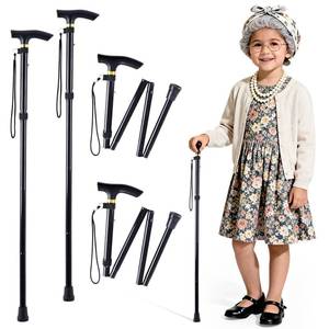 lot 8343 image: ARQRHTLY 2 Pcs 100 Days Cane, 33 in Costume Walking Cane, Black Adjustable Walking Stick, Funny Old Age Costume Accessories, Halloween Cosplay Cane Prop for Dress Up Retirement Party Adults Gift