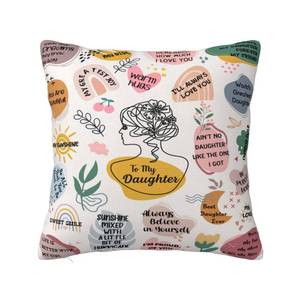 lot 8382 image: Daughter Gifts From Mom, Daughter Gifts, Best Daughter Ever Gifts, Gifts For Daughter Pillow Cover 18x18, Birthday Gifts for Daughter Adult, Mothers Day Daughter Gifts Ideas, Christmas Daughter Gift