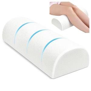 lot 8501 image: urnexttour Large Knee Pillow for Side Sleepers Memory Foam Leg Pillows for Sleeping Bolster Pillow for Neck Pain Relief with Pillowcase 23.6x8.7x5