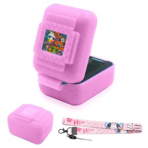 lot 8503 image: Silicone Cover Case for Bitzee Interactive Toy Digital Pet, Silicone Protective Cover for Virtual Electronic Pets, Digital Pet Accessories for Bitzee with Lanyard, Pink (Case Only)
