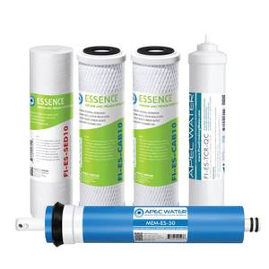 lot 8538 image: APEC Water FILTER-MAX-ES50 Reverse Osmosis Filter Replacement Set, 50 GPD