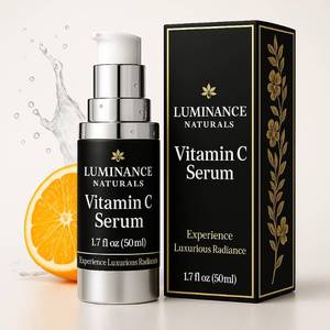 lot 8542 image: LUMINANCE NATURALS Vitamin C Serum for Mature Skin with Hyaluronic Acid, and Aloe Vera - Hydrating, Lifting, Face Wrinkle & Age Spot Reduction, Anti-Aging Skincare, (1.7 fl oz)
