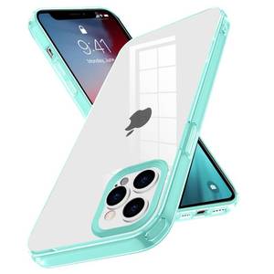 lot 8704 image: HIYUUTTBS for iPhone 12 Pro Max Case, Clear Anti-Scratch Reinforced Corner-mint