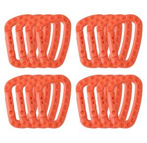 lot 8739 image: 16 Pack Tactical Carabiners Keychain D Rings Spring Snap Gear Clip Utility Hooks Backpack Hanging Buckle Travelling for Camping