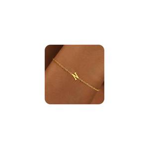 lot 8740 image: BAYLAY Gold Initial Bracelet for Women, 18K Gold Plated Letter N Bracelet Dainty Initial Bracelets for Women Jewelry Gifts