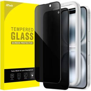 lot 8774 image: JETech Privacy Screen Protector for iPhone 16, 2-Pack