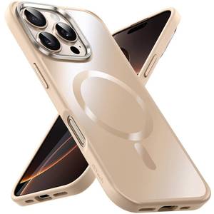 lot 8777 image: JETech Magnetic Case for iPhone 16 Pro Max, Desert Titanium