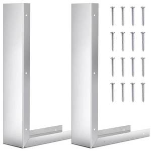 lot 8811 image: 2 Pcs Stainless Steel Microwave Trim Kit 3 Side Panel, Silver - Retail $36