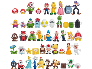 lot 8816 image: 48PCS Mario Inspired Mini Action Figures Set, Classic Game Characters Figurines, 2 Inch Toys for Cake Toppers, Party Favors & Collectibles - Retail $47