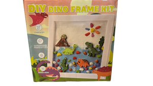 lot 8909 image: DIY Dinosaur Frame Kit with Photo Frame and Craft Accessories