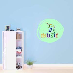 lot 9001 image: Design With Vinyl Home Wall Decals Music Cute Wall Art Sticker Bring Your Passion Home with Music Symbols Wall Decal - Size 40 in X 36 in - Retail $52