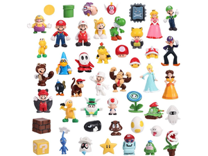 lot 9007 image: Isaneihas 48 pcsSet Mario Figures Toy - & Luigi Figurines - Yoshi & Bros Action Figures) 2 inch