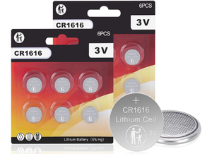 lot 9014 image: CR1616 3V Lithium Cell Batteries 6-Pack