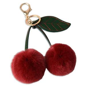 lot 9046 image: Askyorte Cherry Keychain Bag Charms for Handbags, Cherry Accessories Christmas Gifts for Women Stocking Stuffers Plush Keychain Purse Charms Handbags Pendant for Women Girls