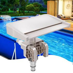 lot 9063 image: Pool Fountain, Pool Fountains for Above Ground Pools, Relaxing Waterfall Inground Swimming Pool Attachment, Water Spillway Koi Pond Waterfalls Fountains Kit Pool Cooler, Swimming Pool Accessories - Retail $20