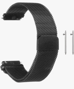 lot 9091 image: Stainless Steel Mesh Watch Band Quick Release Metal Replacement Watch Strap with Magnetic Buckle for Men Women