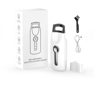 lot 9095 image: Smiling Shark Heated Eyelash Curler, 5D Push Electric Eyelash Curler Eyelash Brush with 3 Temp & 8s Quick Heating, Curling Stick - Long Lasting Eye gsh Styling Tool for Natural Makeup