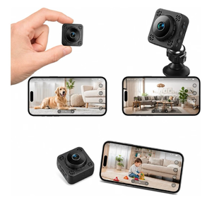 lot 15490 image: Mini Indoor Camera Wireless WiFi Camera 1080P HD with App Control, Motion Detection, Night Vision, SD Card Storage & Cloud Support, Portable Indoor Camera (Black)